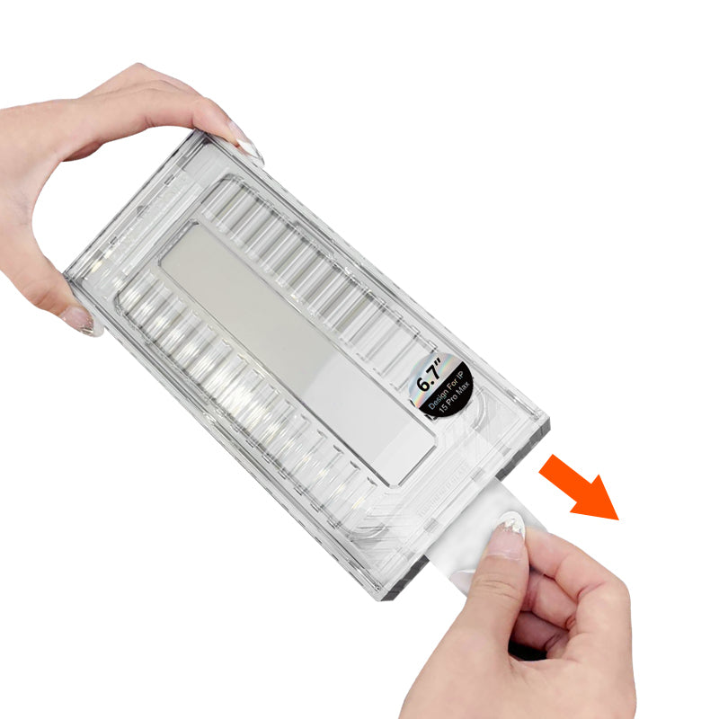 iPhone 15 CaseWorld Ultra-Thin Serisi 0.15mm HD Cam Ekran Koruyucu + Uygulama Aparatlı Şeffaf