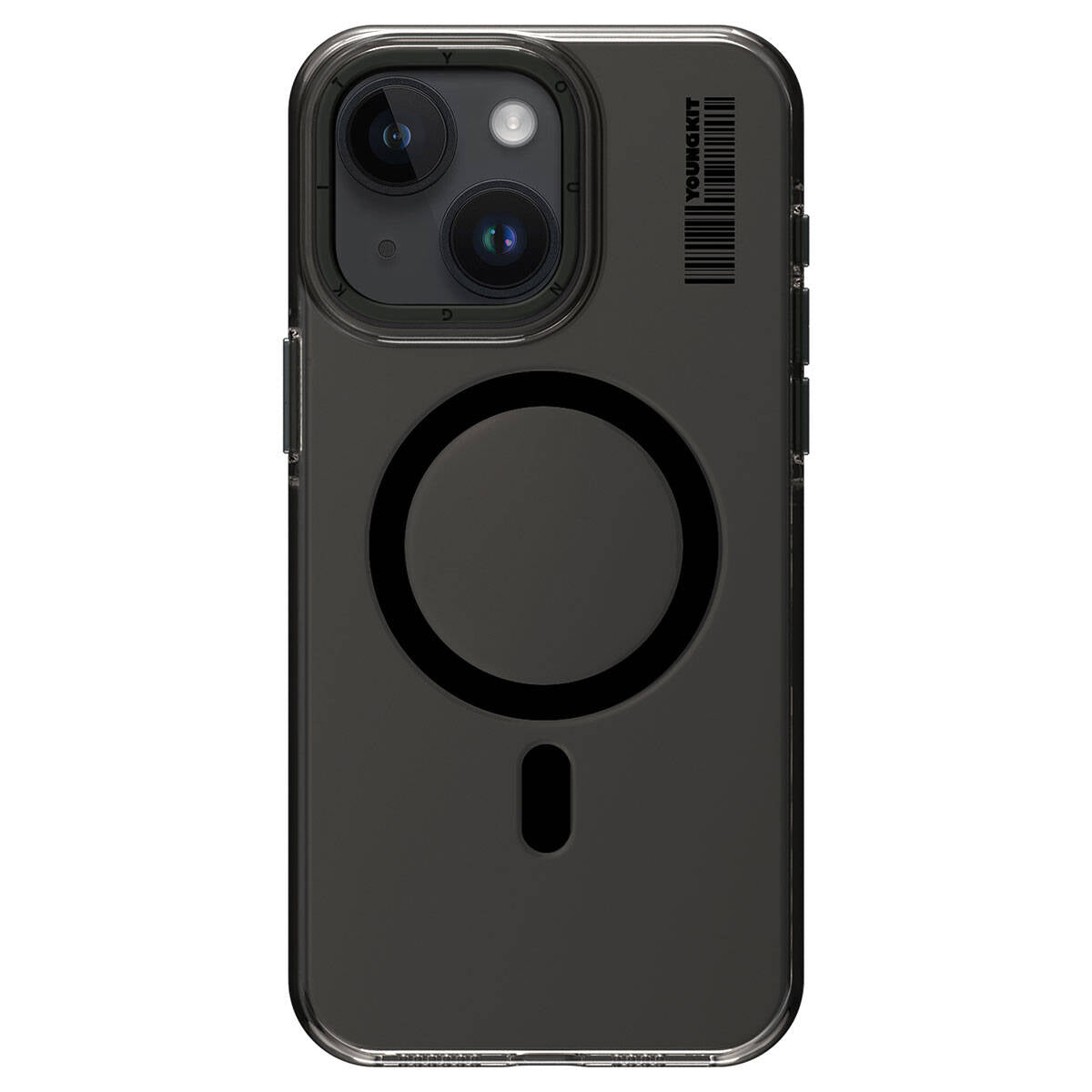 Apple iPhone 15 Kılıf M-safe Şarj Özellikli Şeffaf Youngkit Crystal Shield Serisi Kapak