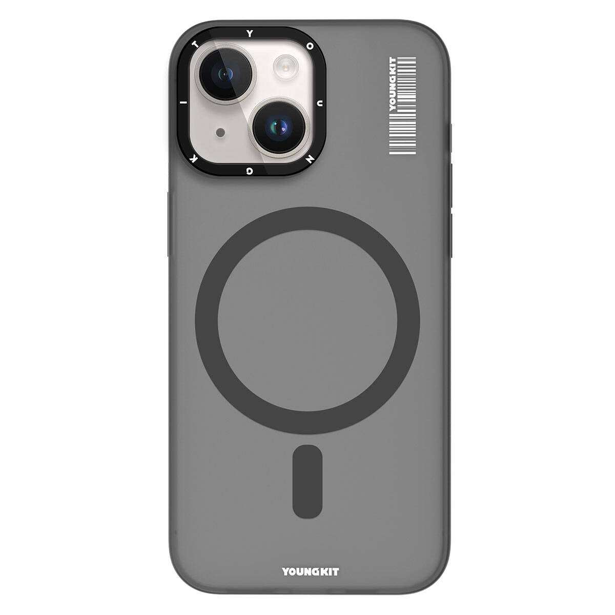 Apple iPhone 15 Kılıf M-safe Şarj Özellikli Youngkit Hidden Sand Serisi Kapak