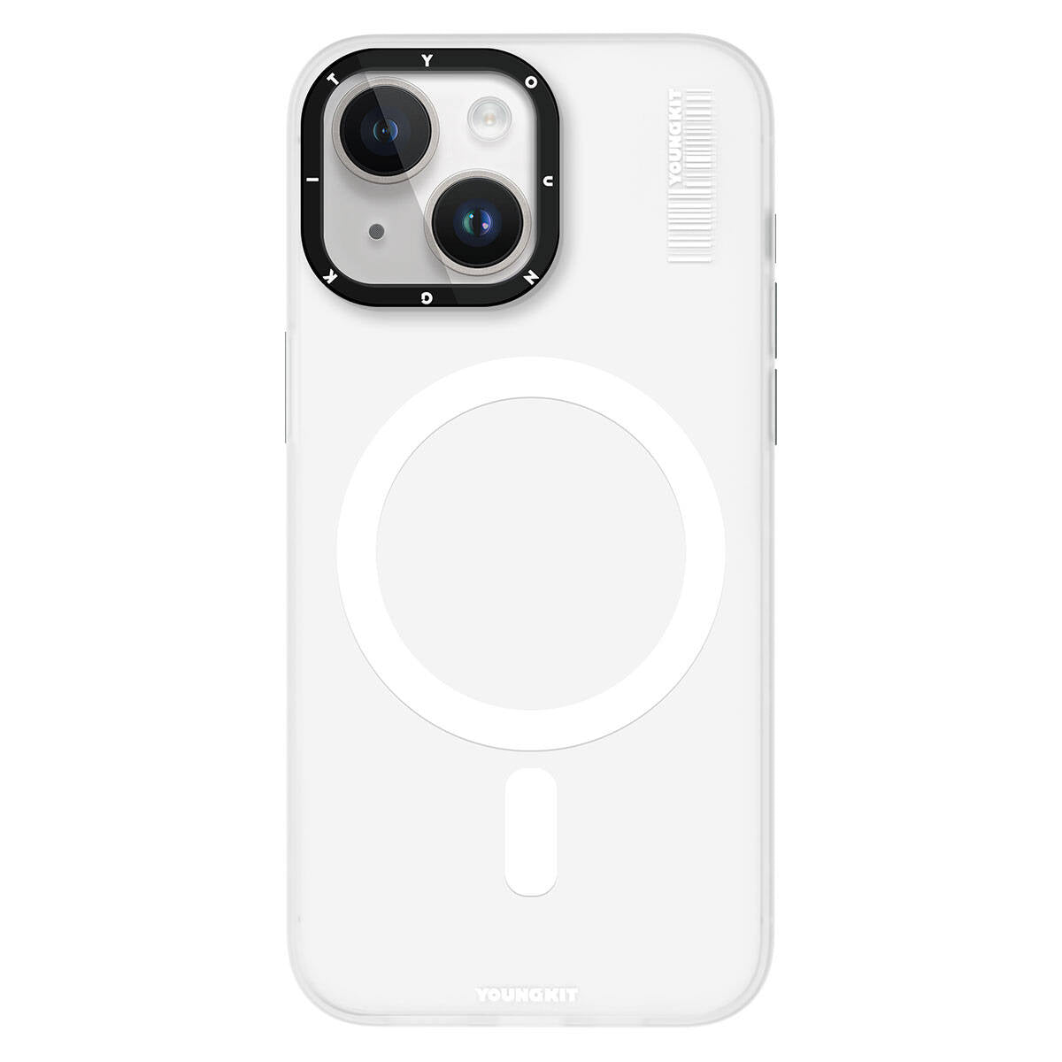 Apple iPhone 15 Kılıf M-safe Şarj Özellikli Youngkit Hidden Sand Serisi Kapak
