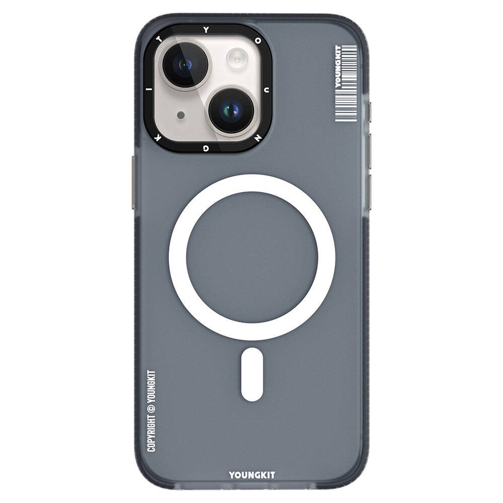 Apple iPhone 15 Kılıf M-safe Şarj Özellikli Youngkit Jiansha Serisi Kapak