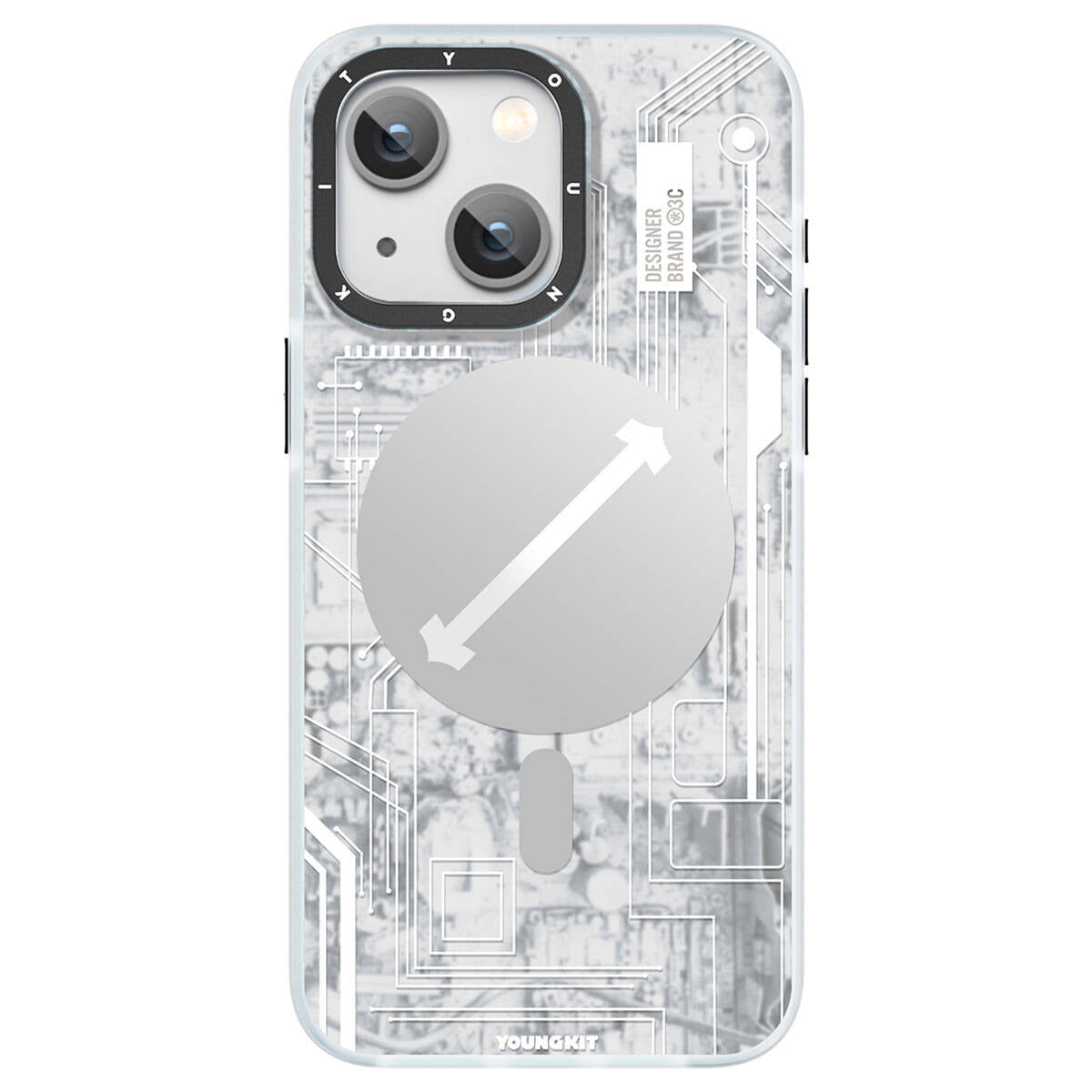 Apple iPhone 15 Kılıf M-safe Şarj Özellikli YoungKit Technology Serisi Kapak
