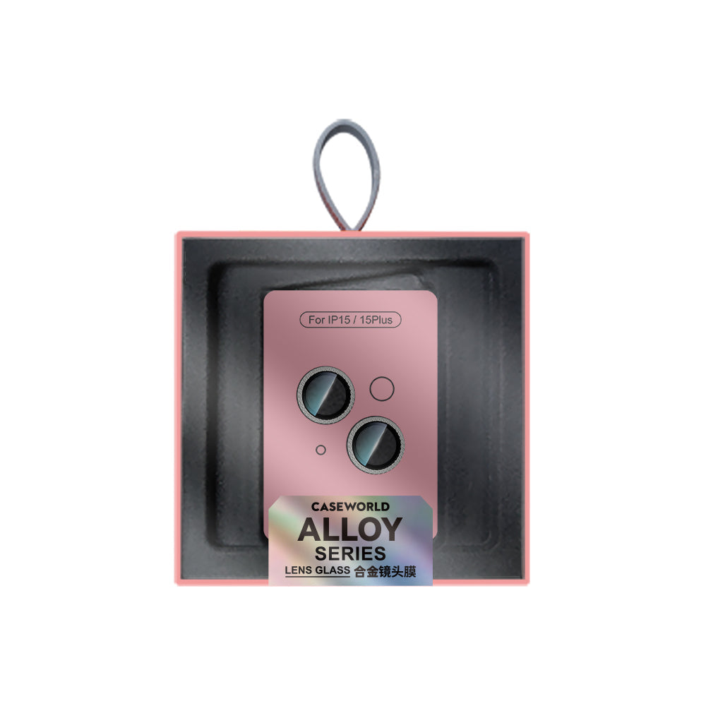iPhone 15 Plus Uyumlu CaseWorld Alloy Sparkling Diamond Serisi Taşlı Lens Koruyucu  Gümüş