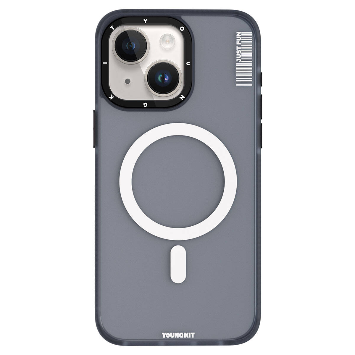 Apple iPhone 15 Plus Kılıf M-safe Şarj Özellikli Youngkit Colored Sand Serisi Kapak
