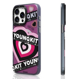 Apple iPhone 15 Pro Kılıf M-safe Şarj Özellikli Airbagli Çift Katmanlı Youngkit Flipped Serisi Kapak
