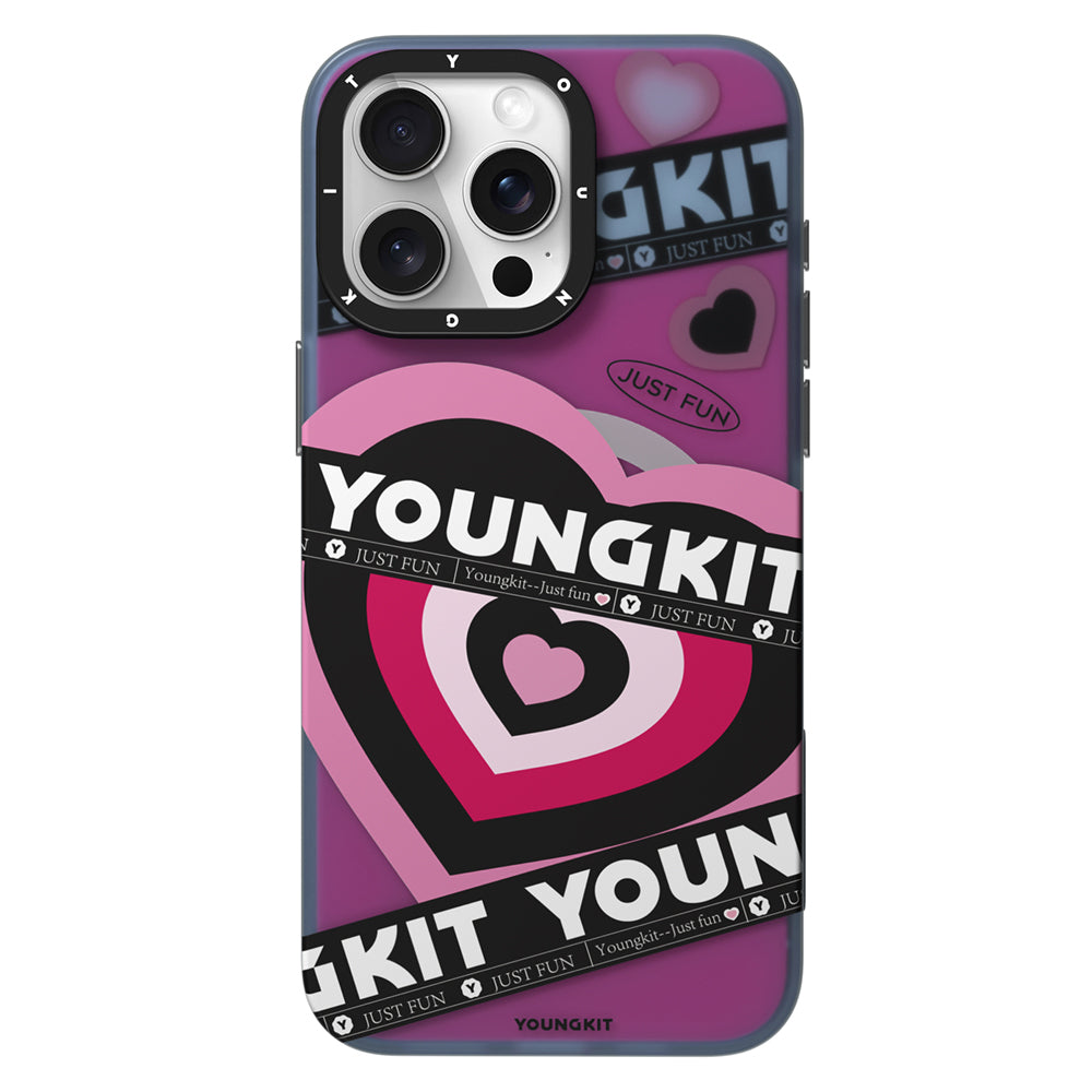 Apple iPhone 15 Pro Kılıf M-safe Şarj Özellikli Airbagli Çift Katmanlı Youngkit Flipped Serisi Kapak