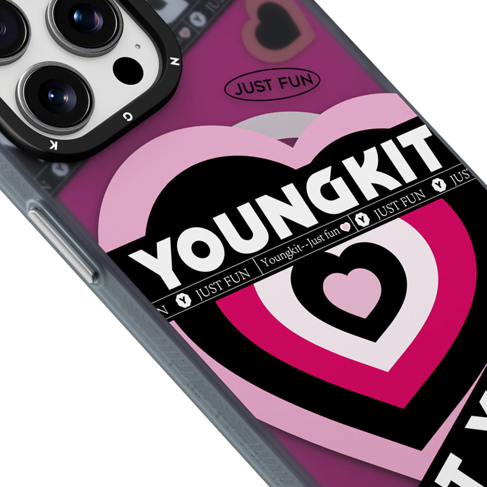 Apple iPhone 15 Pro Kılıf M-safe Şarj Özellikli Airbagli Çift Katmanlı Youngkit Flipped Serisi Kapak
