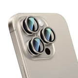 Apple iPhone 15 Pro Max CaseWorld Alloy Serisi Oleofobik Anti Reflective Kamera Lens Koruyucu