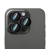 Apple iPhone 15 Pro Max CaseWorld Alloy Serisi Oleofobik Anti Reflective Kamera Lens Koruyucu