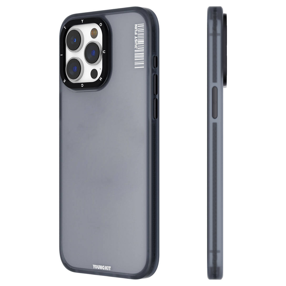 Apple iPhone 15 Pro Max Kılıf Buzlu Mat Tasarım Youngkit Colored Sand Serisi Kapak