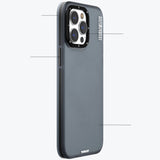 Apple iPhone 15 Pro Max Kılıf Buzlu Mat Tasarım Youngkit Colored Sand Serisi Kapak