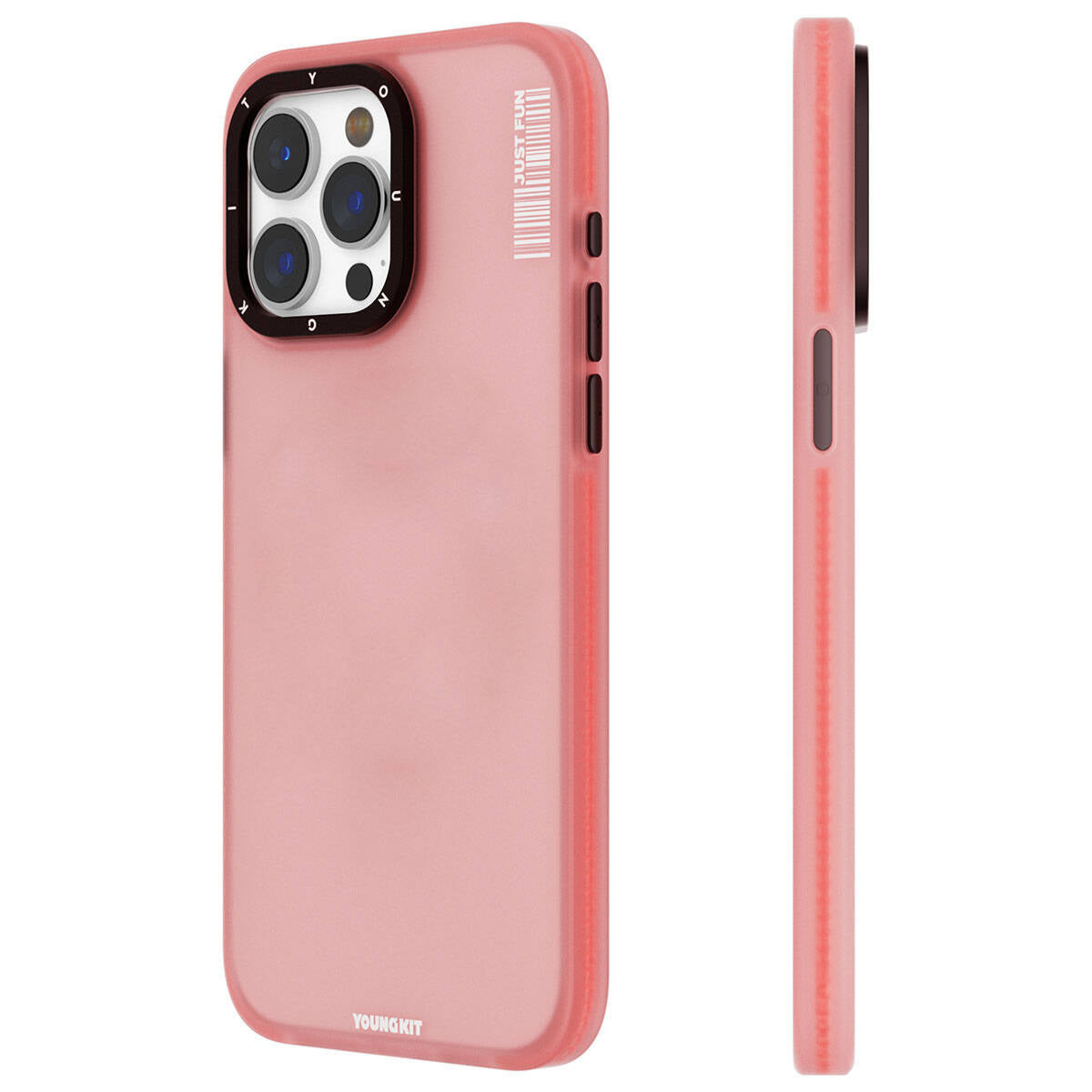 Apple iPhone 15 Pro Max Kılıf Buzlu Mat Tasarım Youngkit Colored Sand Serisi Kapak