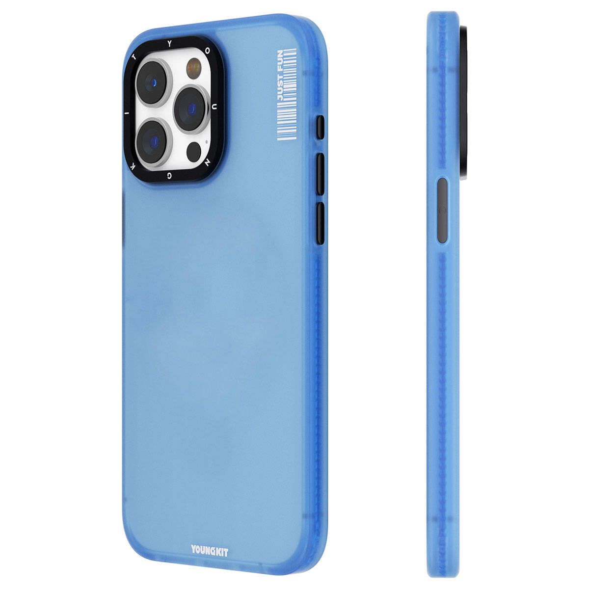 Apple iPhone 15 Pro Max Kılıf Buzlu Mat Tasarım Youngkit Colored Sand Serisi Kapak