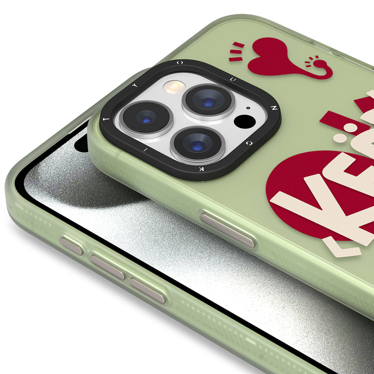 Apple iPhone 15 Pro Max Kılıf Desenli Youngkit Happy Hearth Serisi Kapak