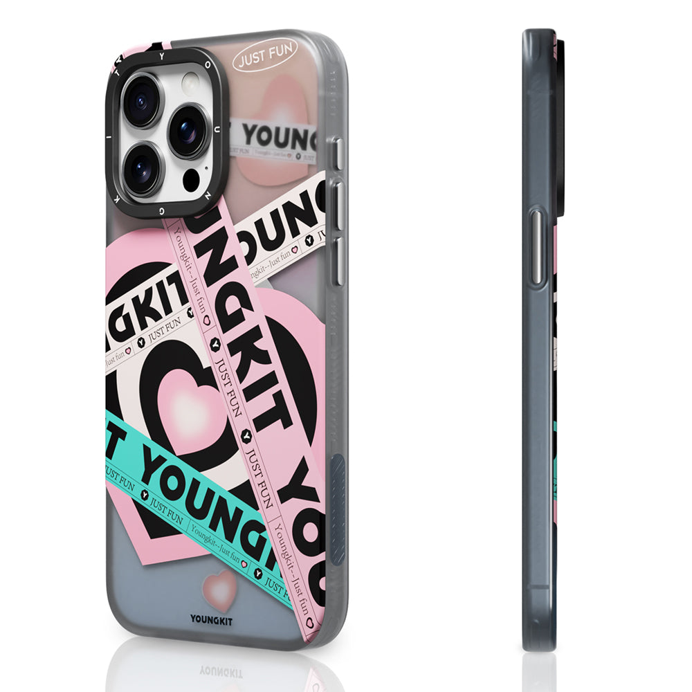 Apple iPhone 15 Pro Max Kılıf Magsafe Şarj Özellikli Airbagli Çift Katmanlı Youngkit Flipped Serisi Kapak