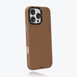 Apple iPhone 15 Pro Max Kılıf M-safe Şarj Özellikli Basit Mat Deri Desenli Youngkit Tech Fashion Serisi Kapak