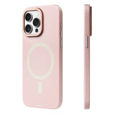 Apple iPhone 15 Pro Max Kılıf M-safe Şarj Özellikli Çizilmeye ve Aşınmaya Dayanıklı Youngkit Velvet Serisi Kapak