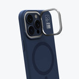 Apple iPhone 15 Pro Max Kılıf M-safe Şarj Özellikli Kamera Standlı Youngkit Bitty Cream Kapak