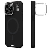 Apple iPhone 15 Pro Max Kılıf M-safe Şarj Özellikli Kamera Standlı Youngkit Bitty Cream Kapak