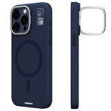 Apple iPhone 15 Pro Max Kılıf M-safe Şarj Özellikli Kamera Standlı Youngkit Bitty Cream Kapak
