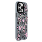 Apple iPhone 15 Pro Max Kılıf M-safe Şarj Özellikli Kelebek Desenli Youngkit Shadow Dance Serisi Kapak
