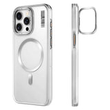 Apple iPhone 15 Pro Max Kılıf M-safe Şarj Özellikli Sararma Önleyici Youngkit Crystal Grid Kapak
