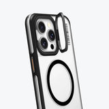 Apple iPhone 15 Pro Max Kılıf M-safe Şarj Özellikli Sararma Önleyici Youngkit Crystal Grid Kapak
