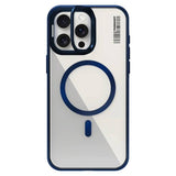 Apple iPhone 15 Pro Max Kılıf M-safe Şarj Özellikli Sararma Önleyici Youngkit Crystal Grid Kapak