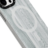 Apple iPhone 15 Pro Max Kılıf M-safe Şarj Özellikli Sararmaya Dayanıklı Youngkit Wood Forest Serisi Kapak