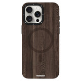 Apple iPhone 15 Pro Max Kılıf M-safe Şarj Özellikli Sararmaya Dayanıklı Youngkit Wood Forest Serisi Kapak