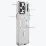 Apple iPhone 15 Pro Max Kılıf M-safe Şarj Özellikli Şeffaf Youngkit Crystal Shield Serisi Kapak