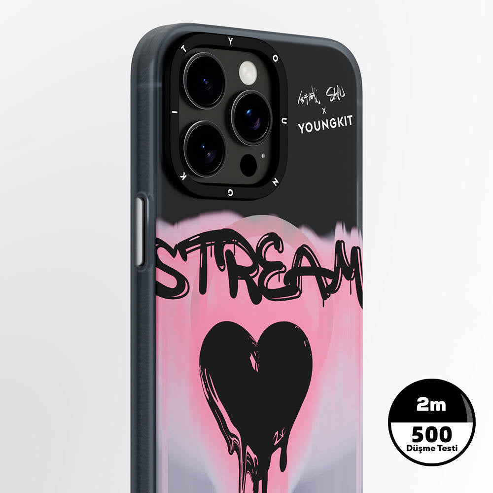 Apple iPhone 15 Pro Max Kılıf M-safe Şarj Özellikli Shu Tasarımlı Youngkit Dreamland Serisi Kapak