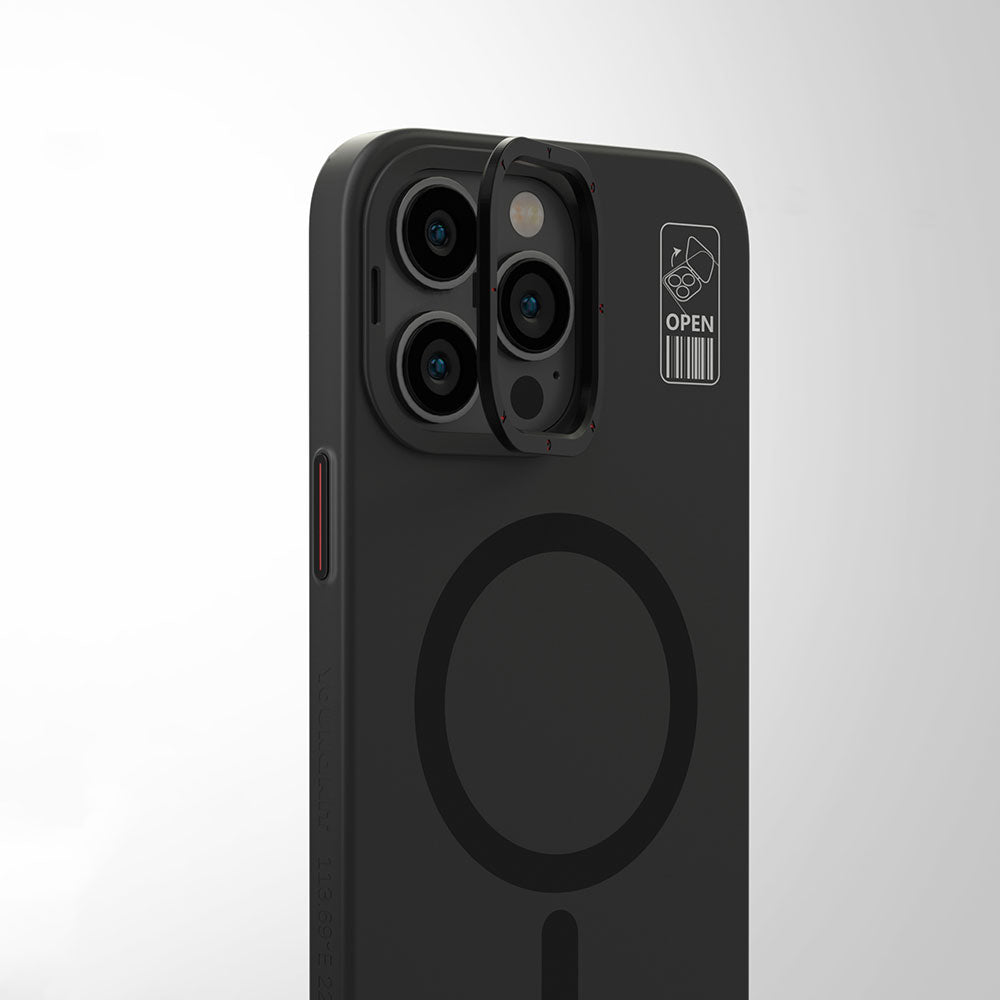 Apple iPhone 15 Pro Max Kılıf M-safe Şarj Özellikli Standlı YoungKit Hermit Bracket Serisi Kapak