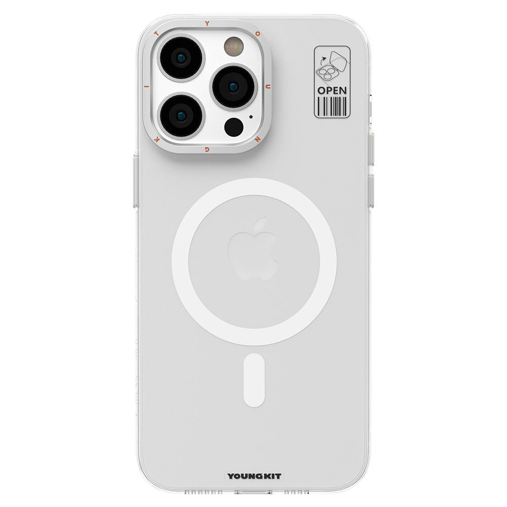 Apple iPhone 15 Pro Max Kılıf M-safe Şarj Özellikli Standlı YoungKit Hermit Bracket Serisi Kapak