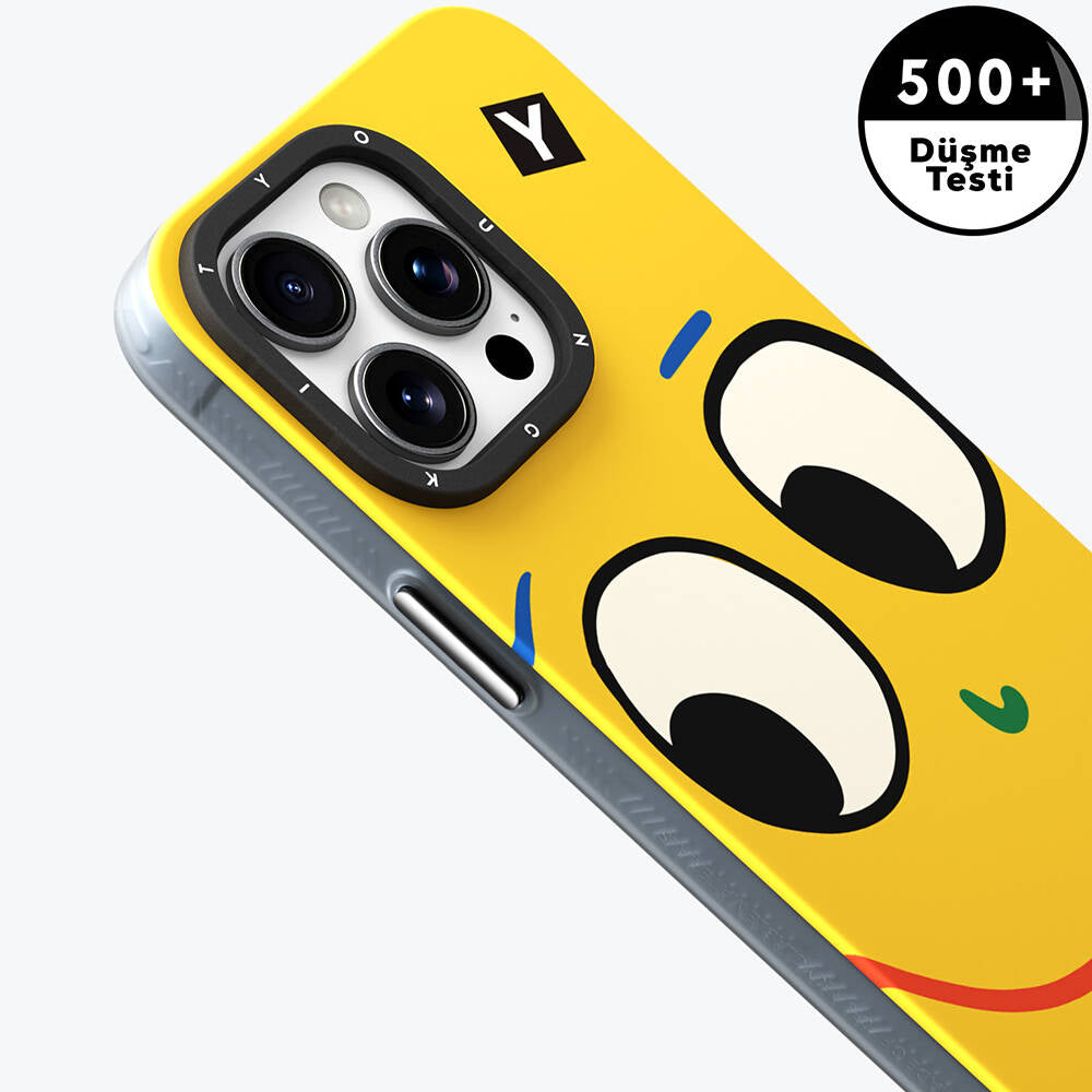 Apple iPhone 15 Pro Max Kılıf M-safe Şarj Özellikli Sunshine Tasarımlı Youngkit Daily Happy Serisi Kapak