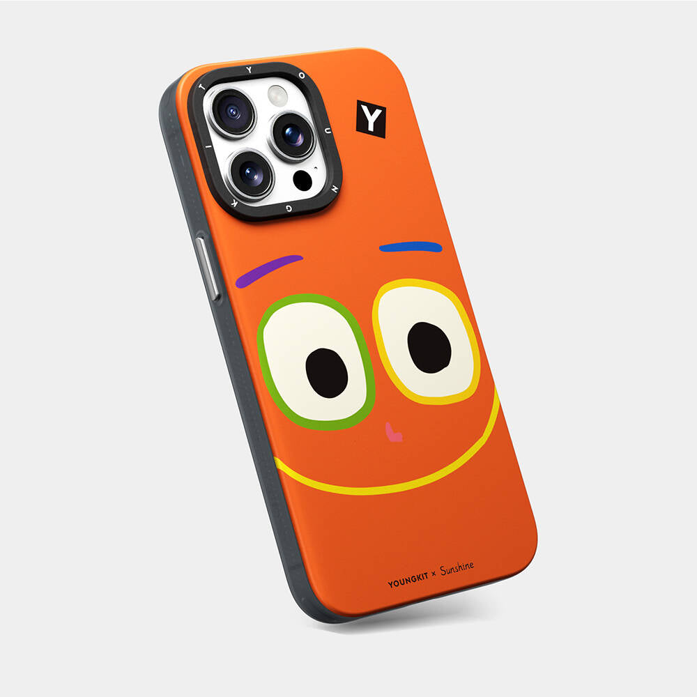 Apple iPhone 15 Pro Max Kılıf M-safe Şarj Özellikli Sunshine Tasarımlı Youngkit Daily Happy Serisi Kapak