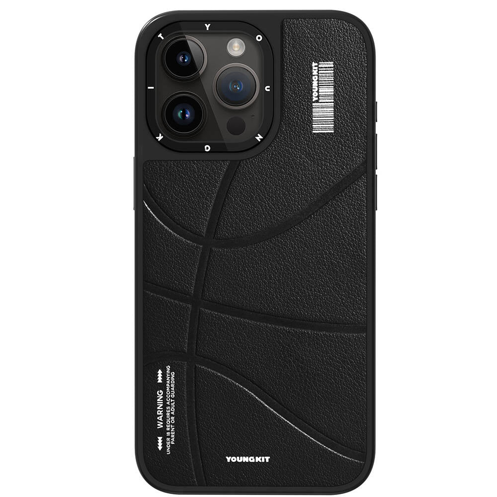 Apple iPhone 15 Pro Max Kılıf M-safe Şarj Özellikli Youngkit Backboard Serisi Leather Kapak