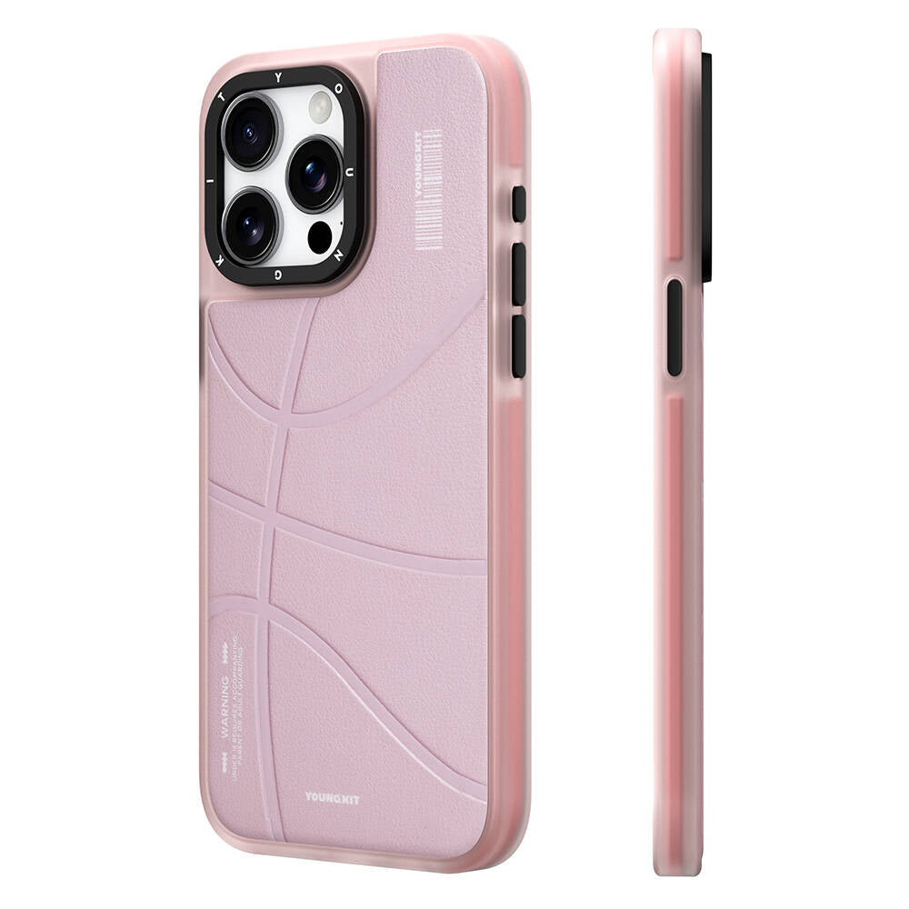 Apple iPhone 15 Pro Max Kılıf M-safe Şarj Özellikli Youngkit Backboard Serisi Leather Kapak