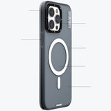 Apple iPhone 15 Pro Max Kılıf M-safe Şarj Özellikli Youngkit Colored Sand Serisi Kapak
