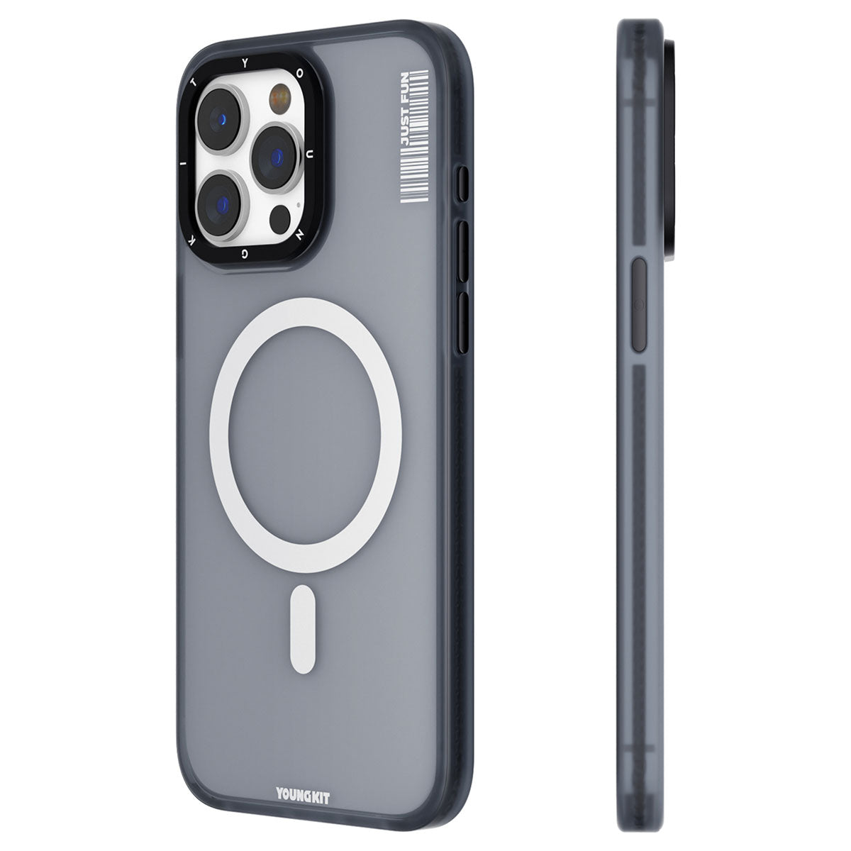 Apple iPhone 15 Pro Max Kılıf M-safe Şarj Özellikli Youngkit Colored Sand Serisi Kapak