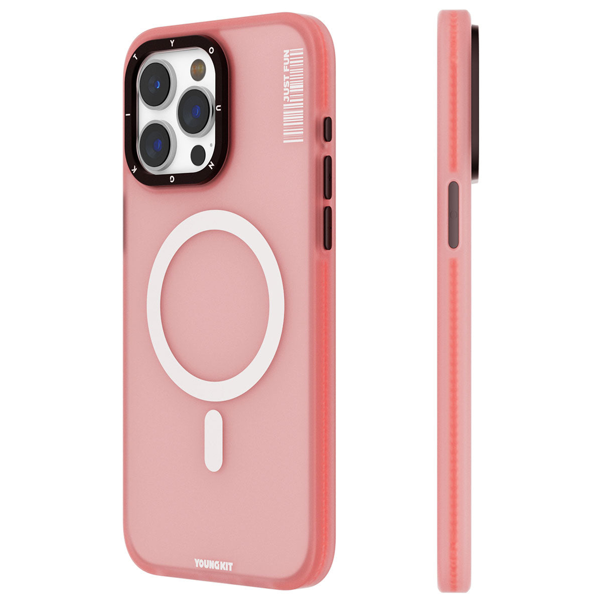 Apple iPhone 15 Pro Max Kılıf M-safe Şarj Özellikli Youngkit Colored Sand Serisi Kapak