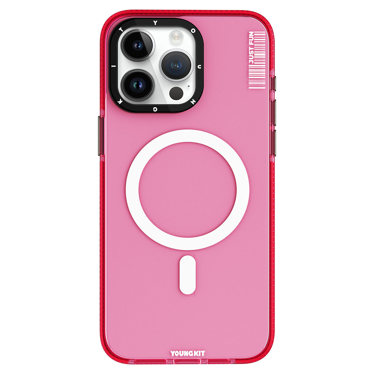 Apple iPhone 15 Pro Max Kılıf M-safe Şarj Özellikli YoungKit Crystal Color Serisi Kapak