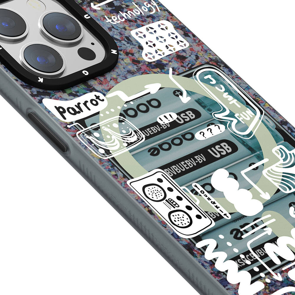 Apple iPhone 15 Pro Max Kılıf M-safe Şarj Özellikli Youngkit Dark Matter Serisi Kapak