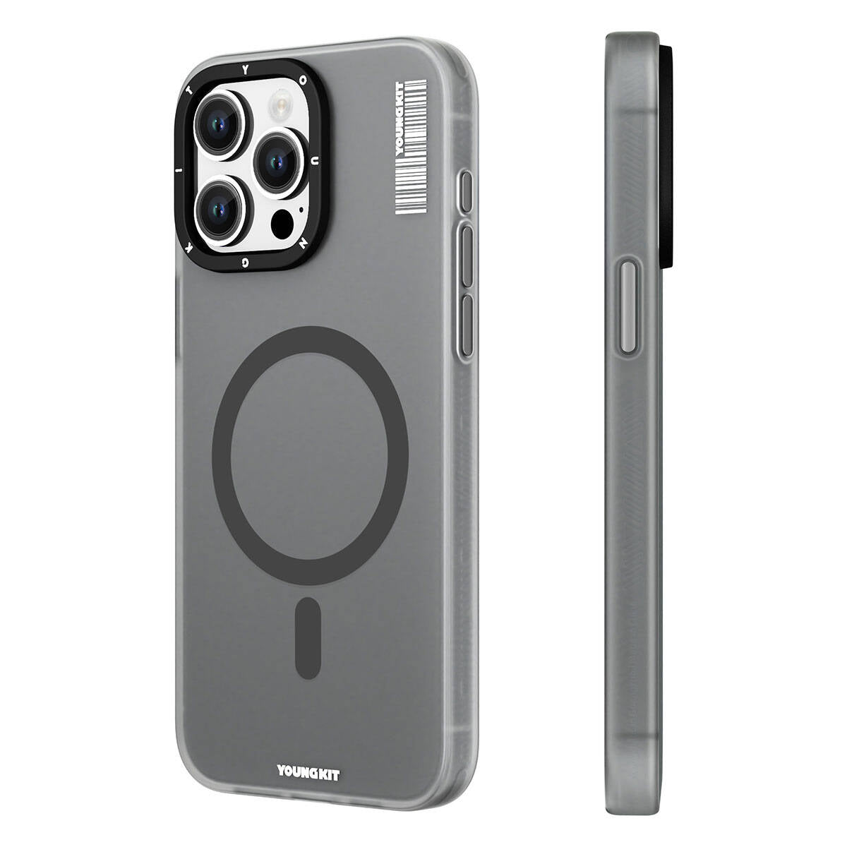 Apple iPhone 15 Pro Max Kılıf M-safe Şarj Özellikli Youngkit Hidden Sand Serisi Kapak