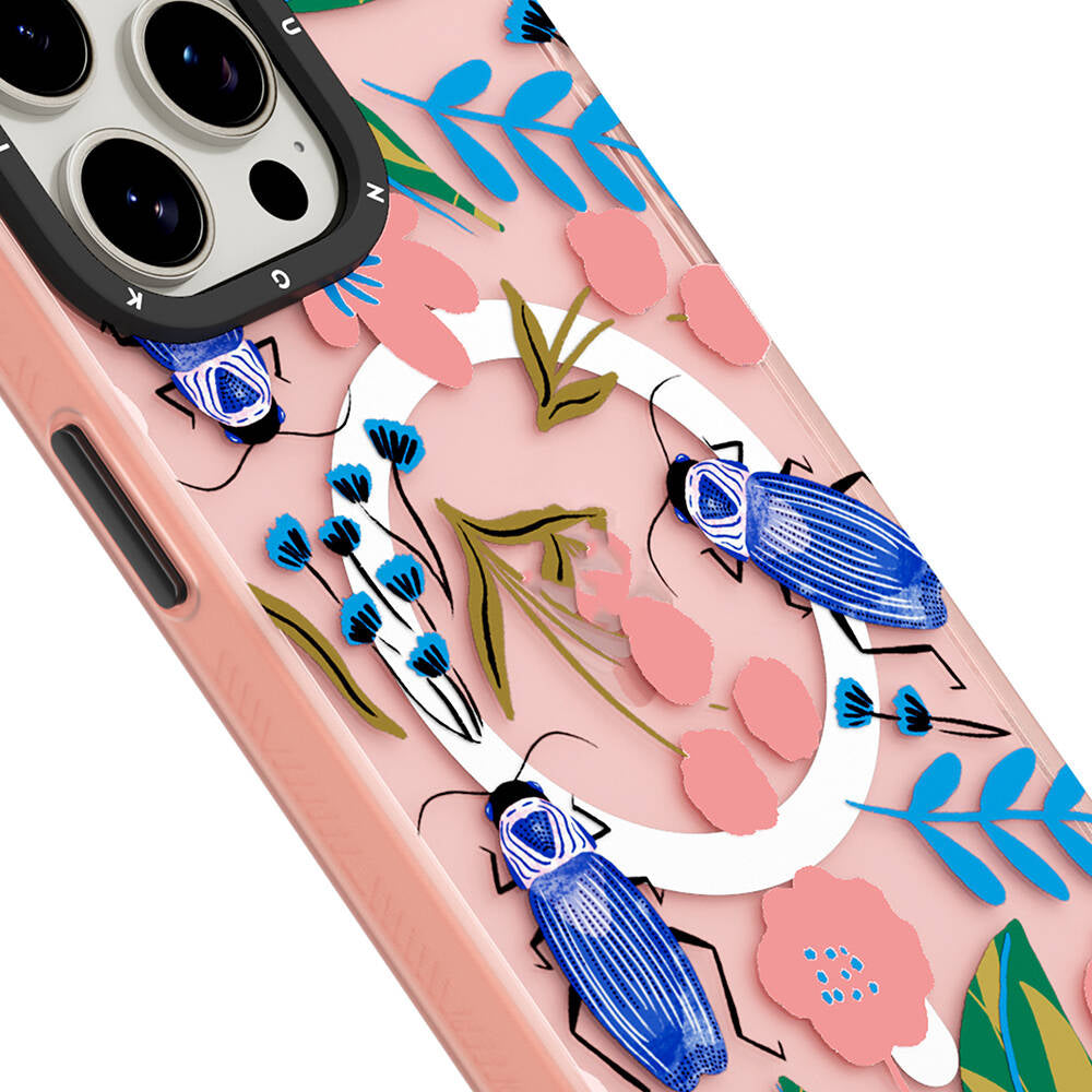Apple iPhone 15 Pro Max Kılıf M-safe Şarj Özellikli YoungKit Huagu Serisi Kapak