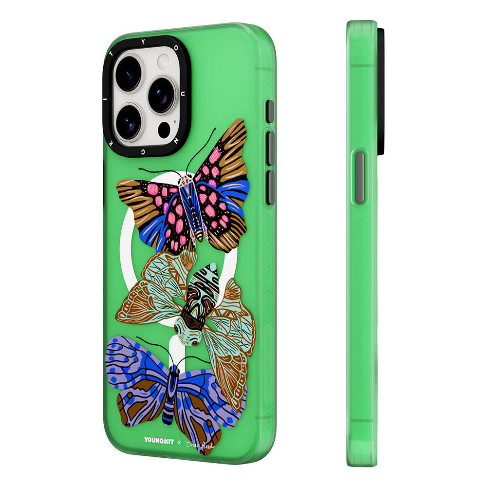 Apple iPhone 15 Pro Max Kılıf M-safe Şarj Özellikli YoungKit Huagu Serisi Kapak