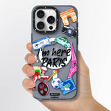 Apple iPhone 15 Pro Max Kılıf M-safe Şarj Özellikli Youngkit in Paris Serisi Kapak