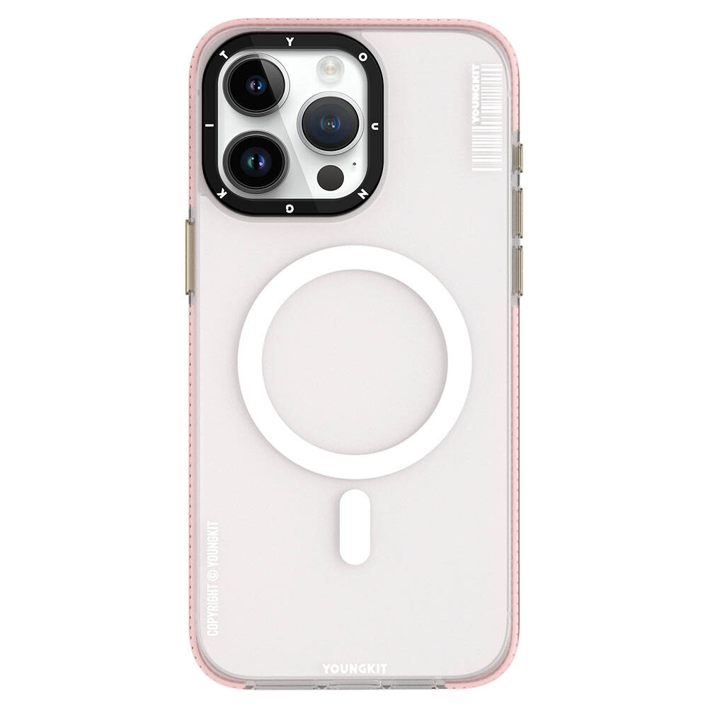 Apple iPhone 15 Pro Max Kılıf M-safe Şarj Özellikli Youngkit Jiansha Serisi Kapak