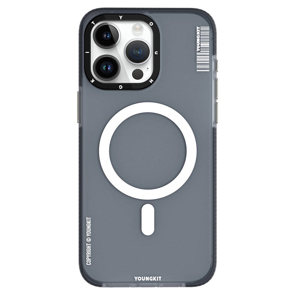 Apple iPhone 15 Pro Max Kılıf M-safe Şarj Özellikli Youngkit Jiansha Serisi Kapak