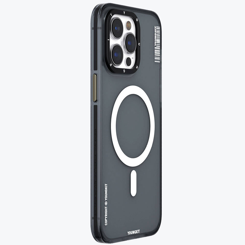 Apple iPhone 15 Pro Max Kılıf M-safe Şarj Özellikli Youngkit Jiansha Serisi Kapak